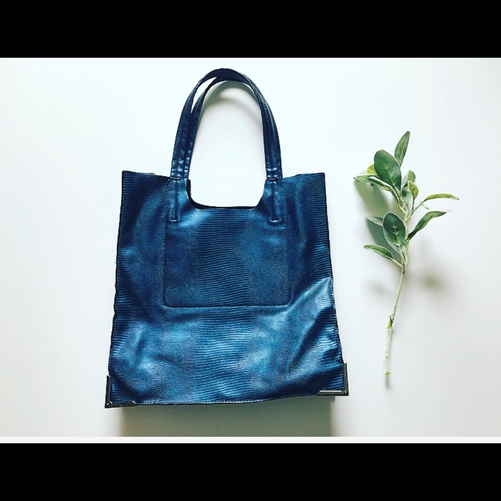 Antonio Melani Faux Snakeskin Tote